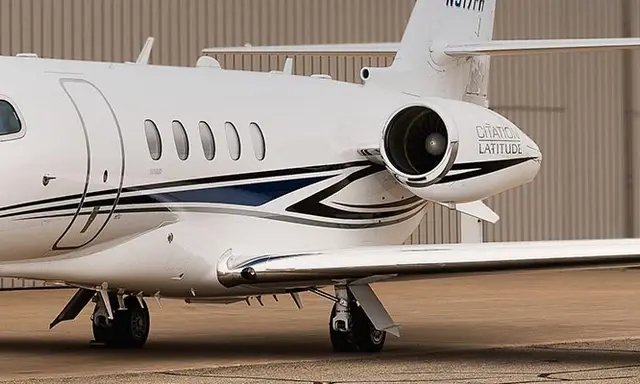 Cessna Citation Latitude N917FH operated by 45 North Aviation, exterior
