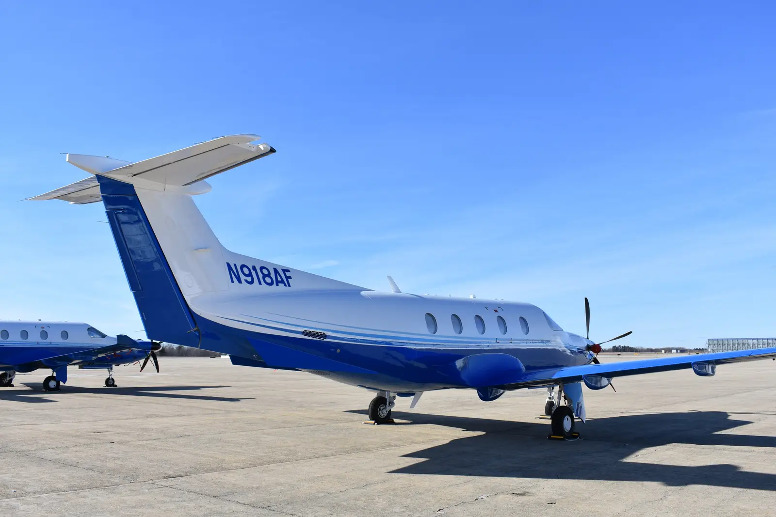 Pilatus PC-12/47 NG N918AF operated by Cobalt Air, LLC, exterior