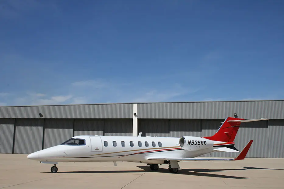Bombardier Learjet 45 N935RK operated by Integrated Flight Resources, Inc., KDPA, exterior