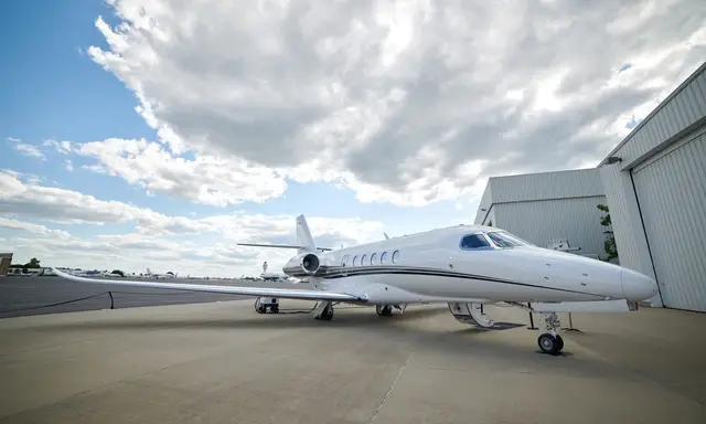 Cessna Citation Latitude N940JF operated by Davinci Jets, LLC, KCLT, exterior