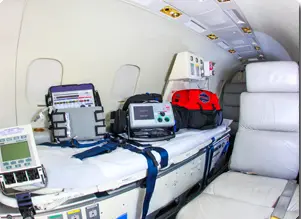 Bombardier Learjet 35A N94GP operated by Aeromedevac Air Ambulance, KSEE photo 2