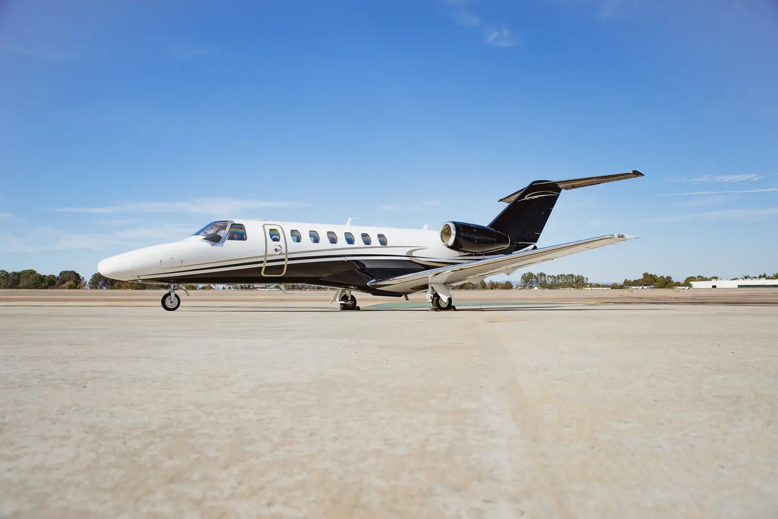 Cessna Citation CJ3 N96PB operated by Latitude 33 Aviation, LLC, KCRQ, exterior