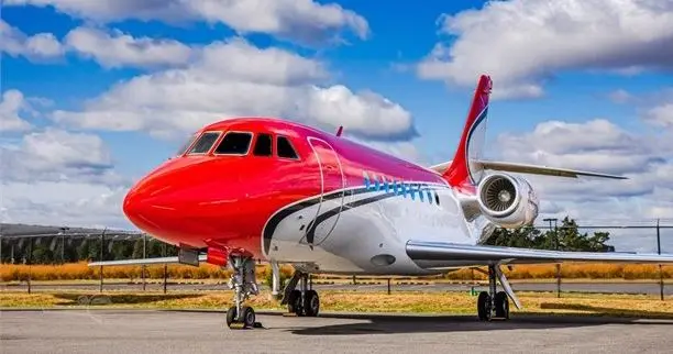 Dassault Falcon 2000 N971JA operated by Justice Air, exterior