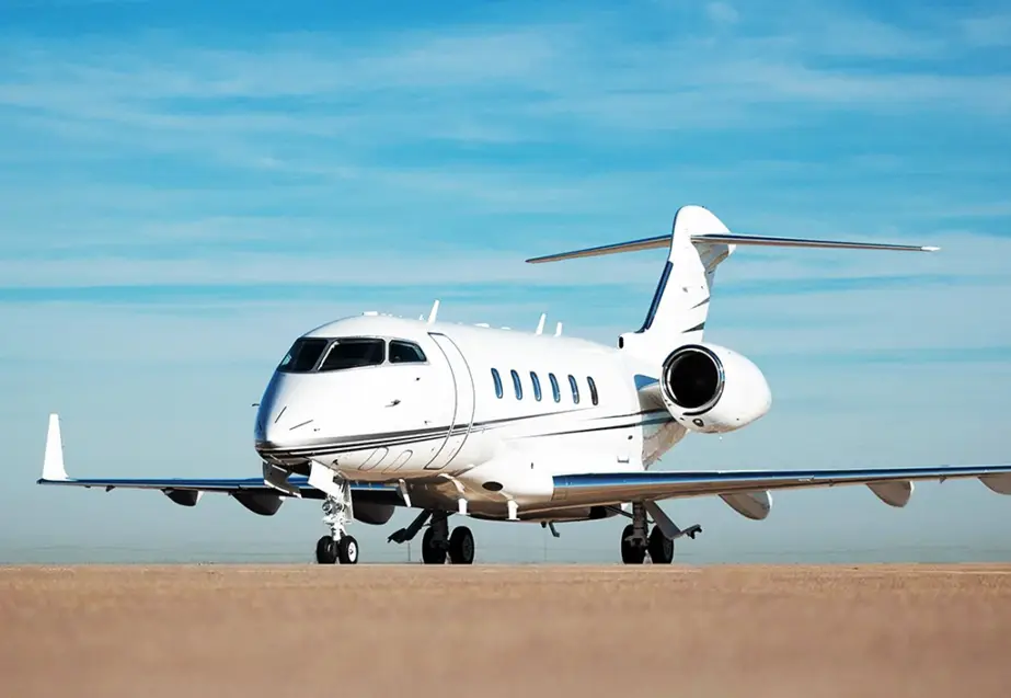 Bombardier Challenger 300 N971MC operated by Craft Charter, LLC, KLAX, exterior