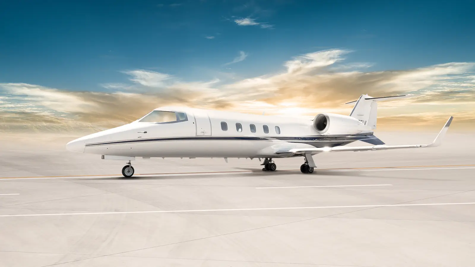 Bombardier Learjet 60 N975LV operated by Cirrus Aviation Services, exterior