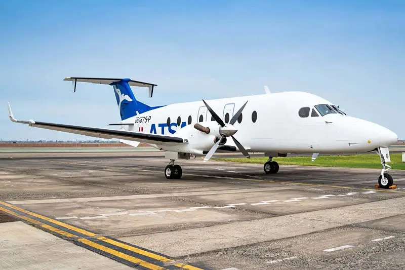 Beechcraft 1900D OB-1875-P operated by Aero Transporte S.A. (ATSA), exterior