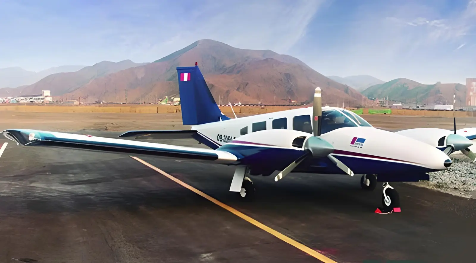 Piper PA-34-200T Seneca II OB-2064P operated by Aero Link S.A.C., exterior