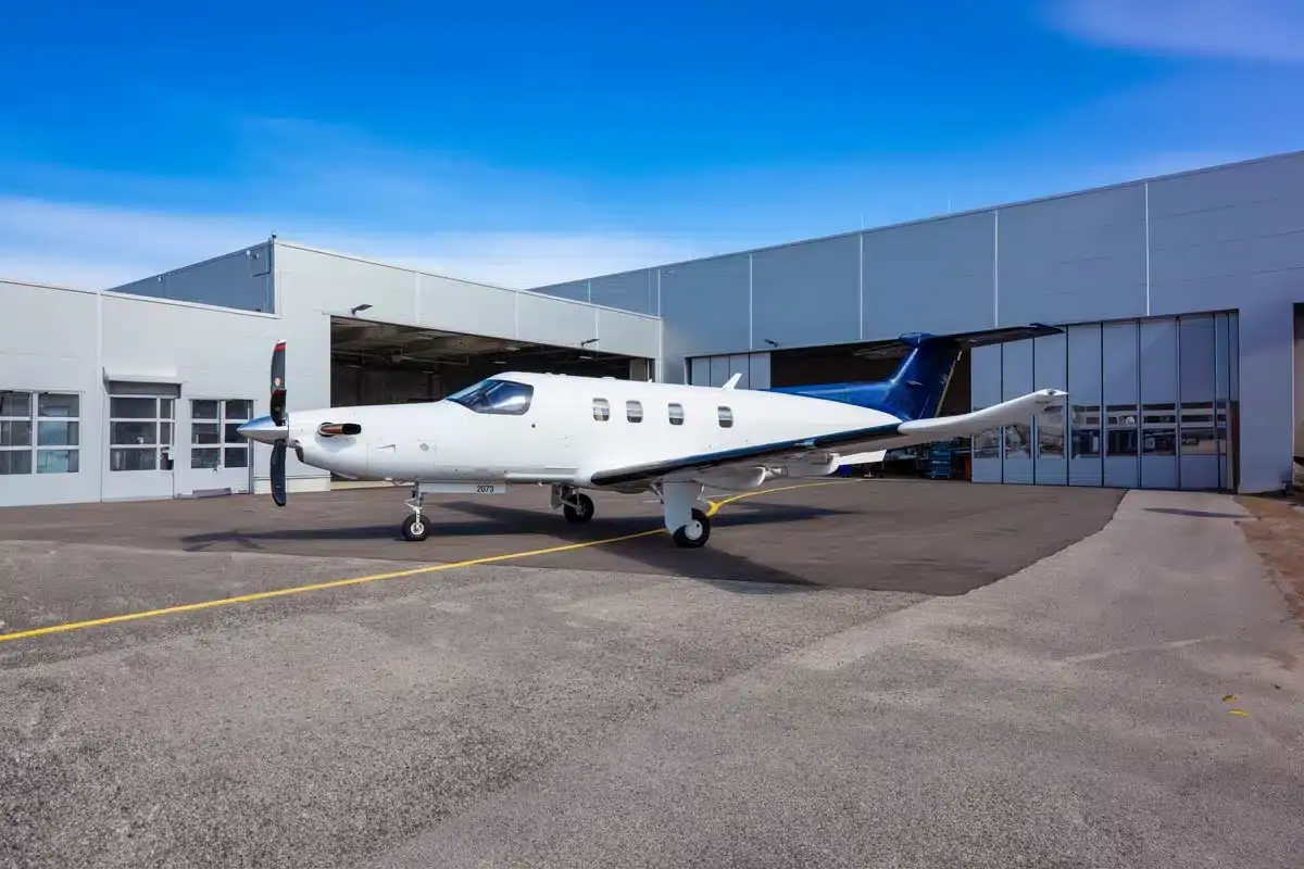 Pilatus PC-12/47 NG OE-EJK operated by Pilart Air, exterior