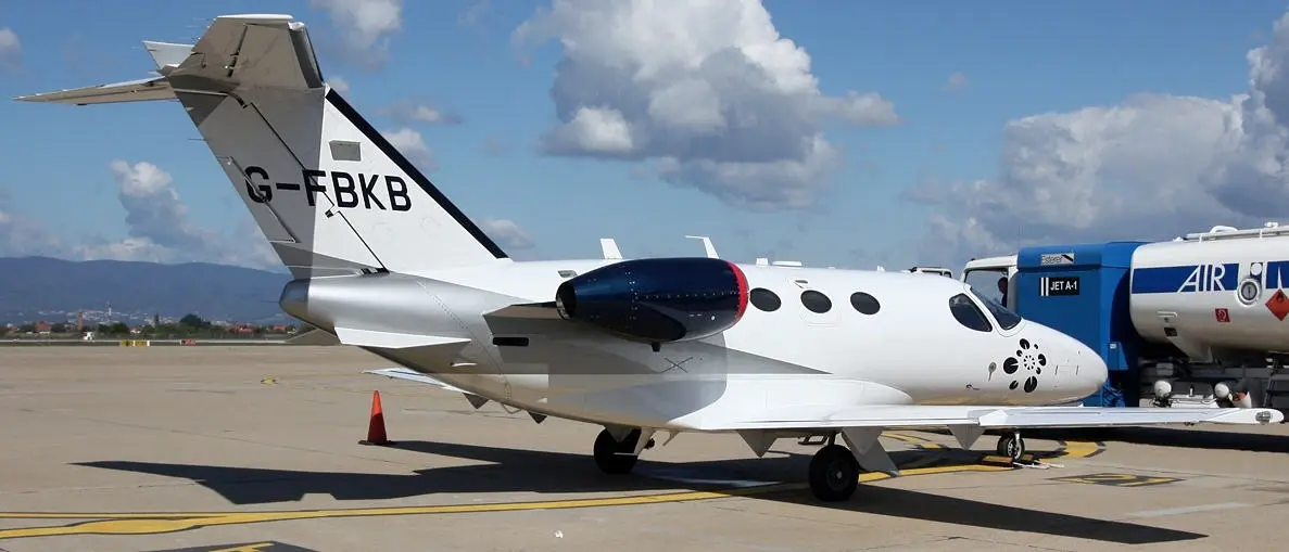 Cessna Citation Mustang OE-FRM operated by GlobeAir, exterior