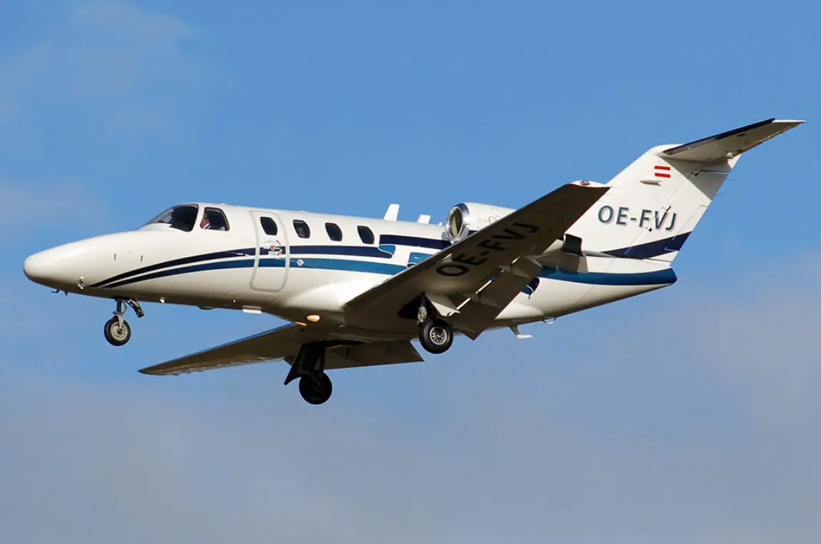 Cessna Citation CJ1 OE-FVJ operated by Airlink Luftverkehrs GmbH, exterior