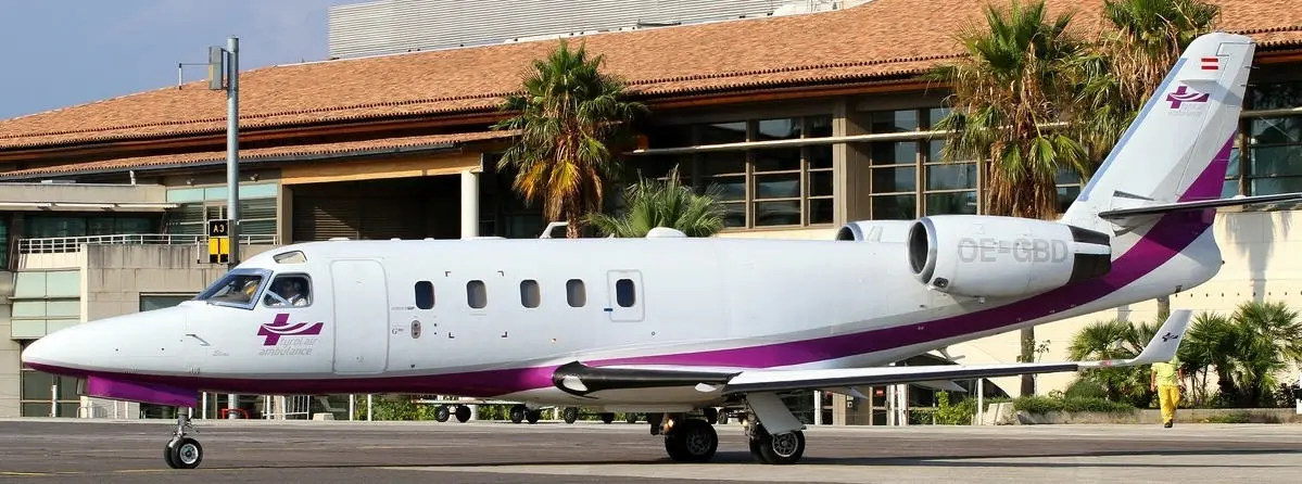 Gulfstream G100 OE-GBD operated by Tyrol Air Ambulance GmbH, exterior