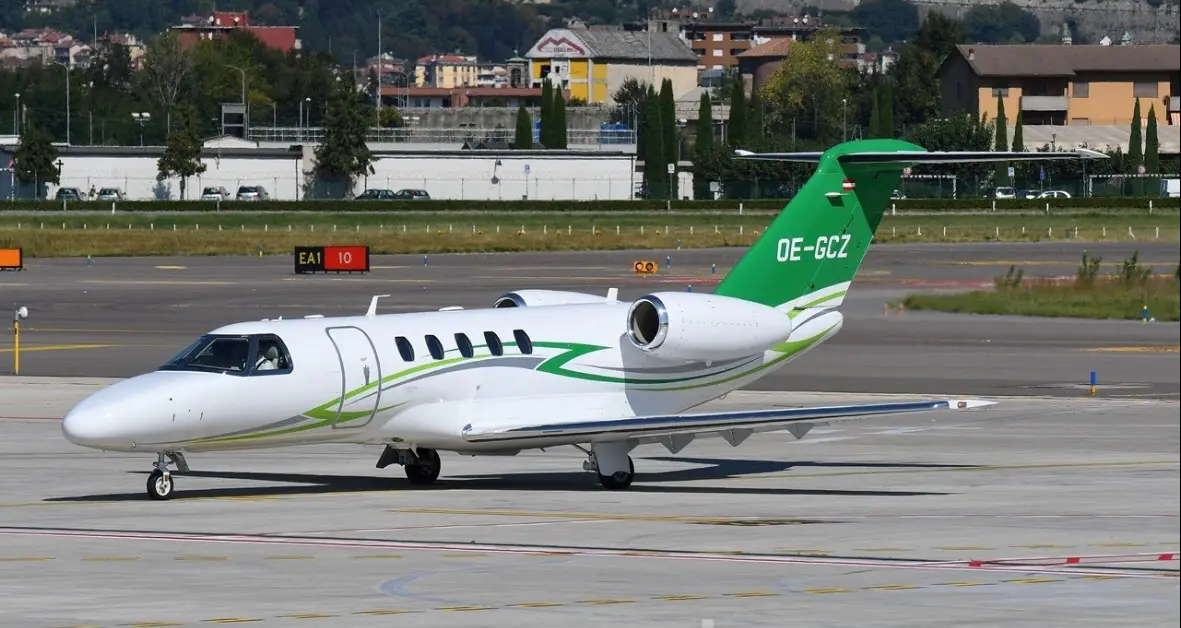 Cessna Citation CJ4 OE-GCZ operated by Avcon Jet AG, exterior