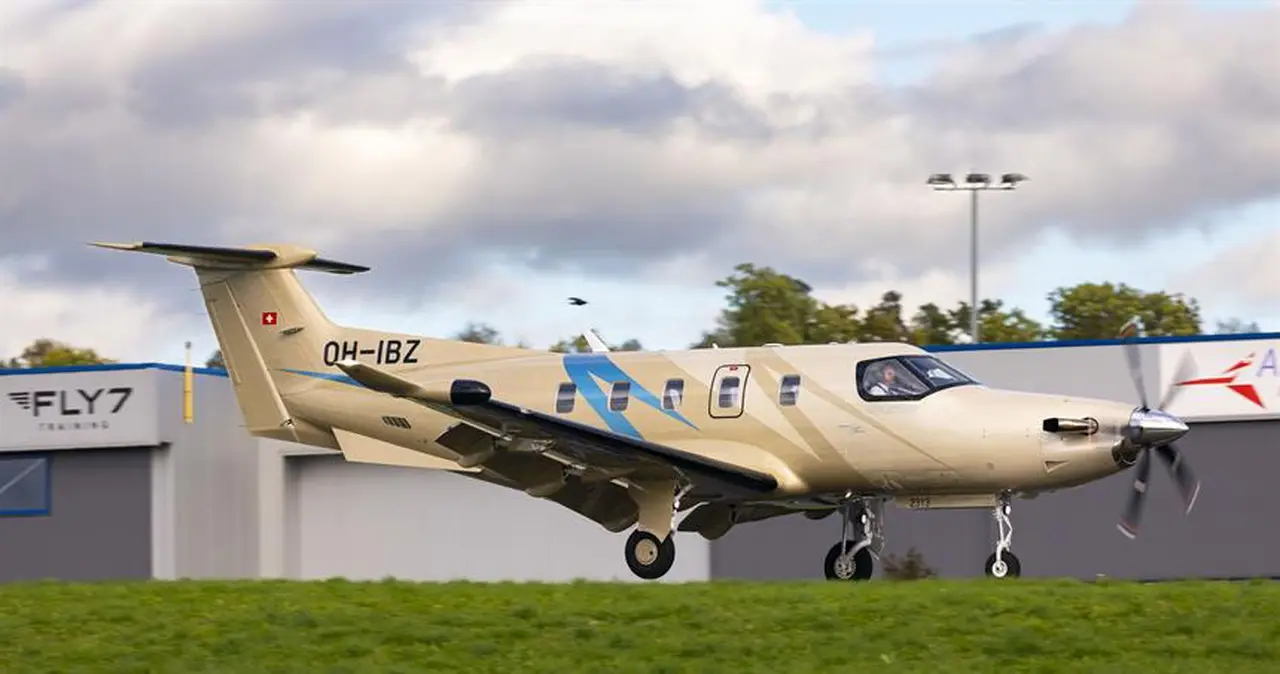 Pilatus PC-12/47 NG OH-IBZ operated by Fly 7 Executive Aviation, exterior
