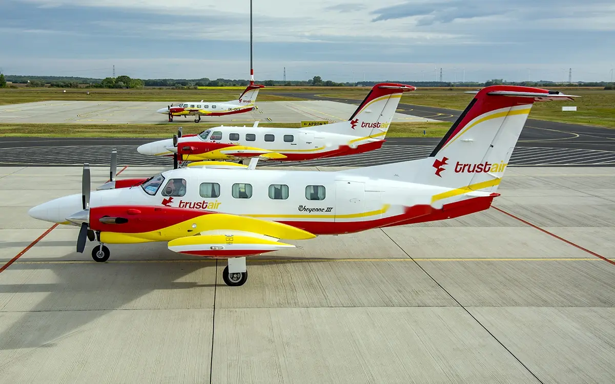 Piper PA-42-720 Cheyenne III OK-MPM operated by TrustAir Aviation photo 2