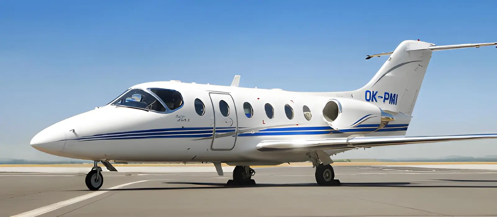 Beechcraft Beechjet 400A OK-PMI operated by ABS Jets, exterior