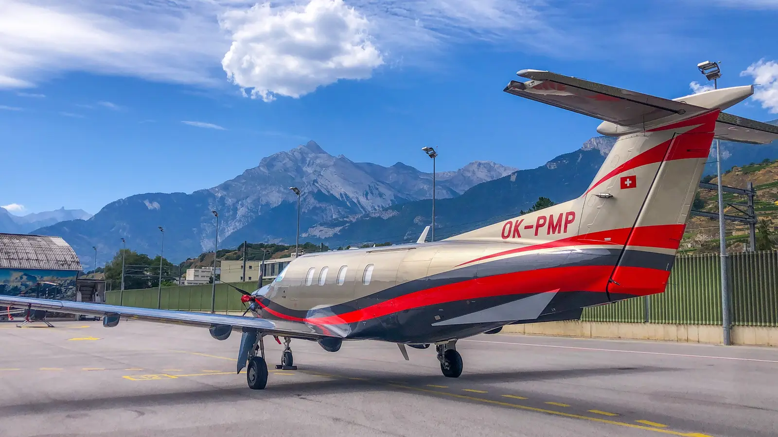 Pilatus PC-12/47 NG OK-PMP operated by Alpha Aviation s.r.o., exterior