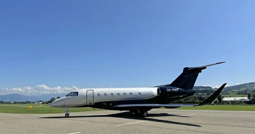 Embraer Praetor 600 OK-PRF operated by Atmospherica Aviation, exterior