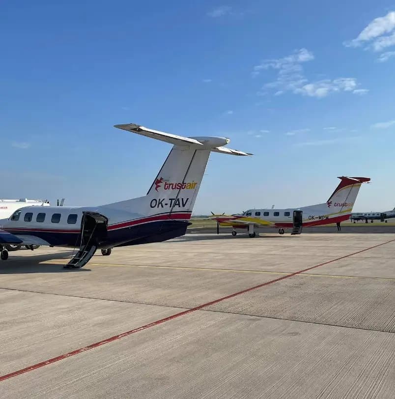 Piper PA-42-720 Cheyenne III OK-TAV operated by TrustAir Aviation photo 2