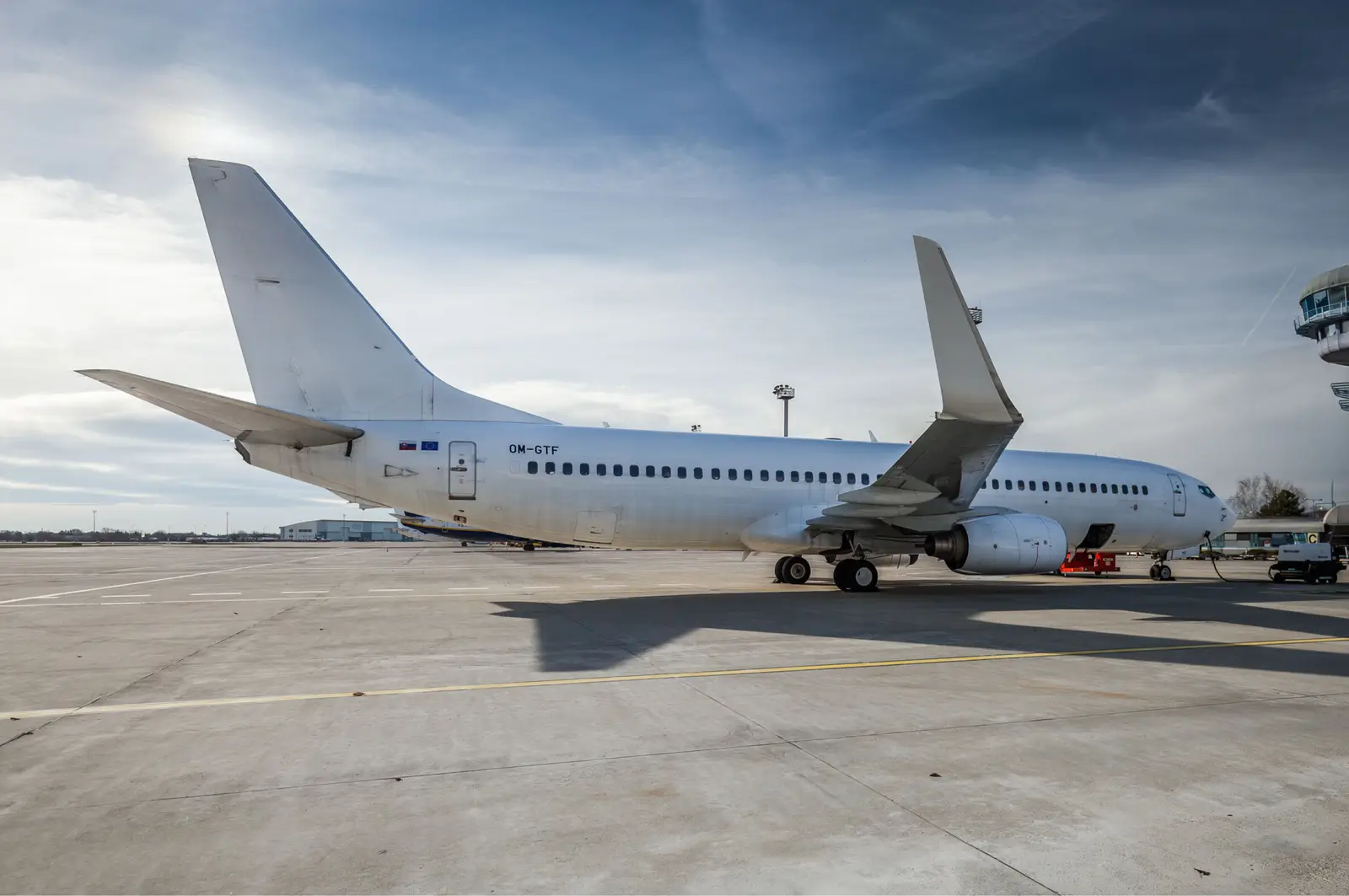 Boeing 737-800 OM-GTF operated by Go2Sky, exterior