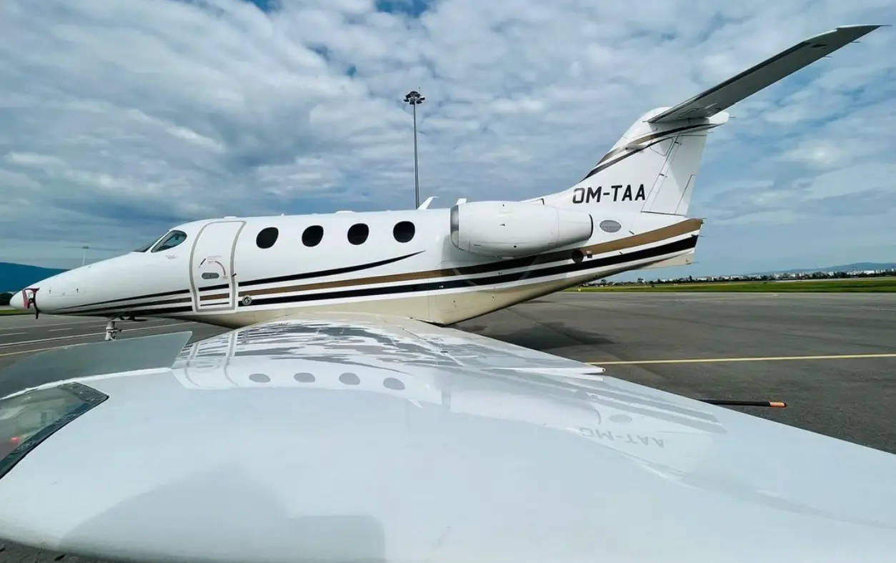 Beechcraft Premier 1 OM-TAA operated by Tatra Jet, exterior