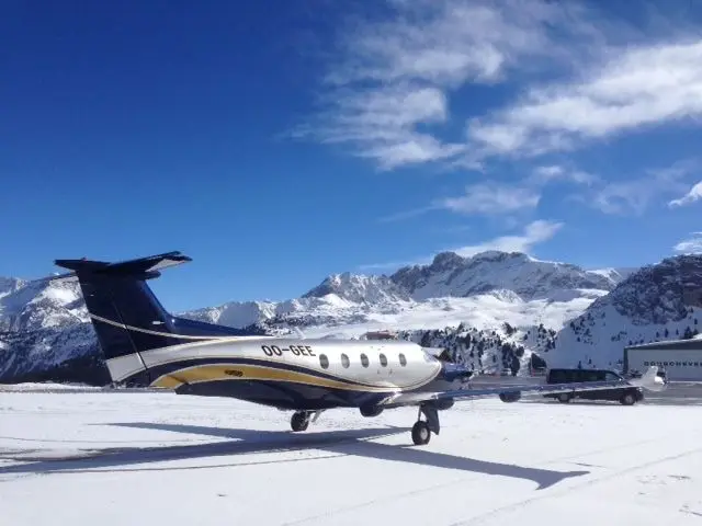 Pilatus PC-12/47 NG OO-GEE operated by ASL Group, exterior
