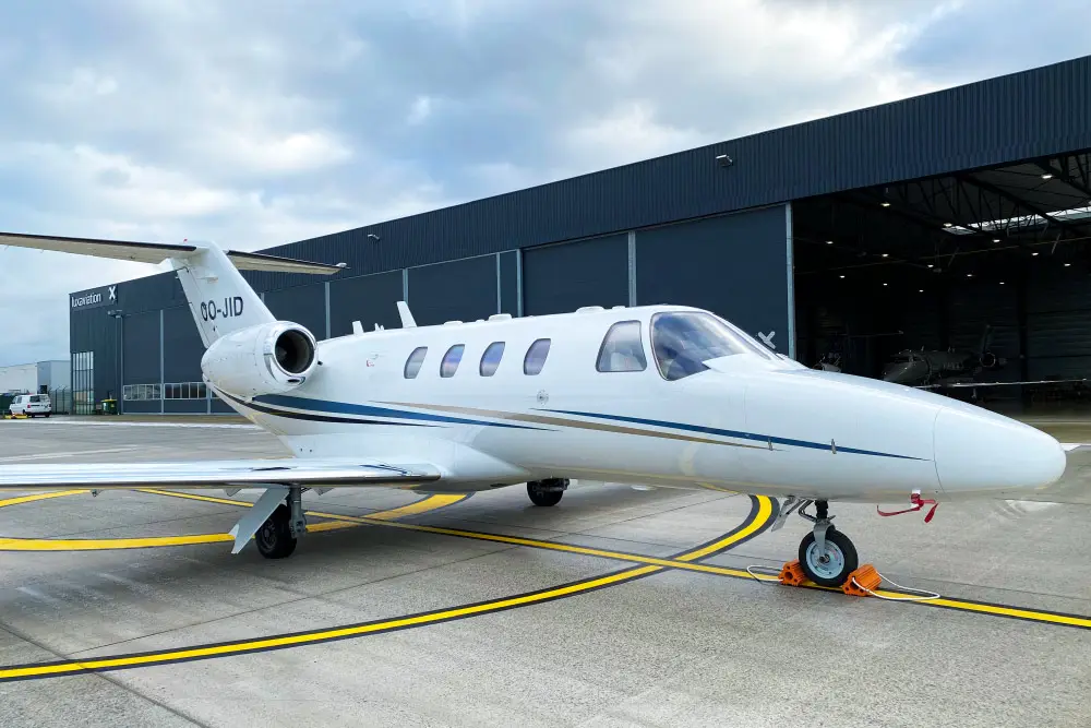 Cessna Citation CJ1 OO-JID operated by Luxaviation Group Europe, exterior