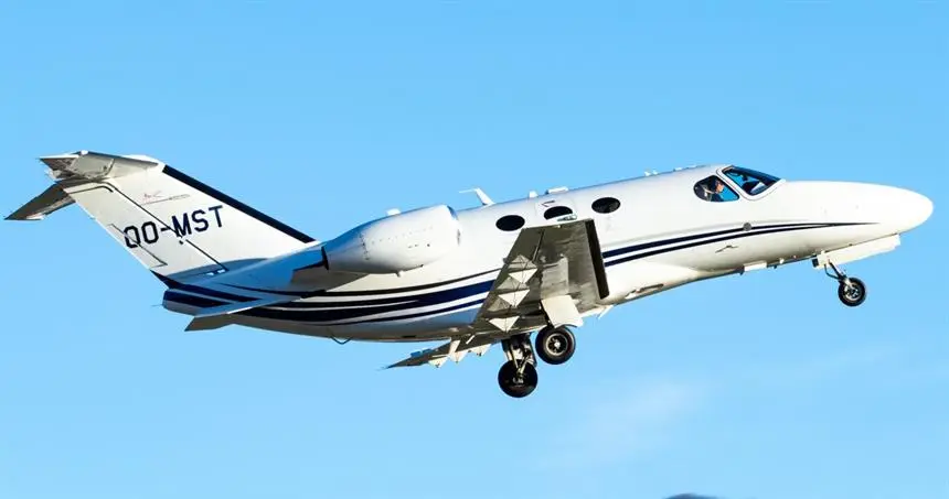 Cessna Citation Mustang OO-MST operated by ASL Group, exterior