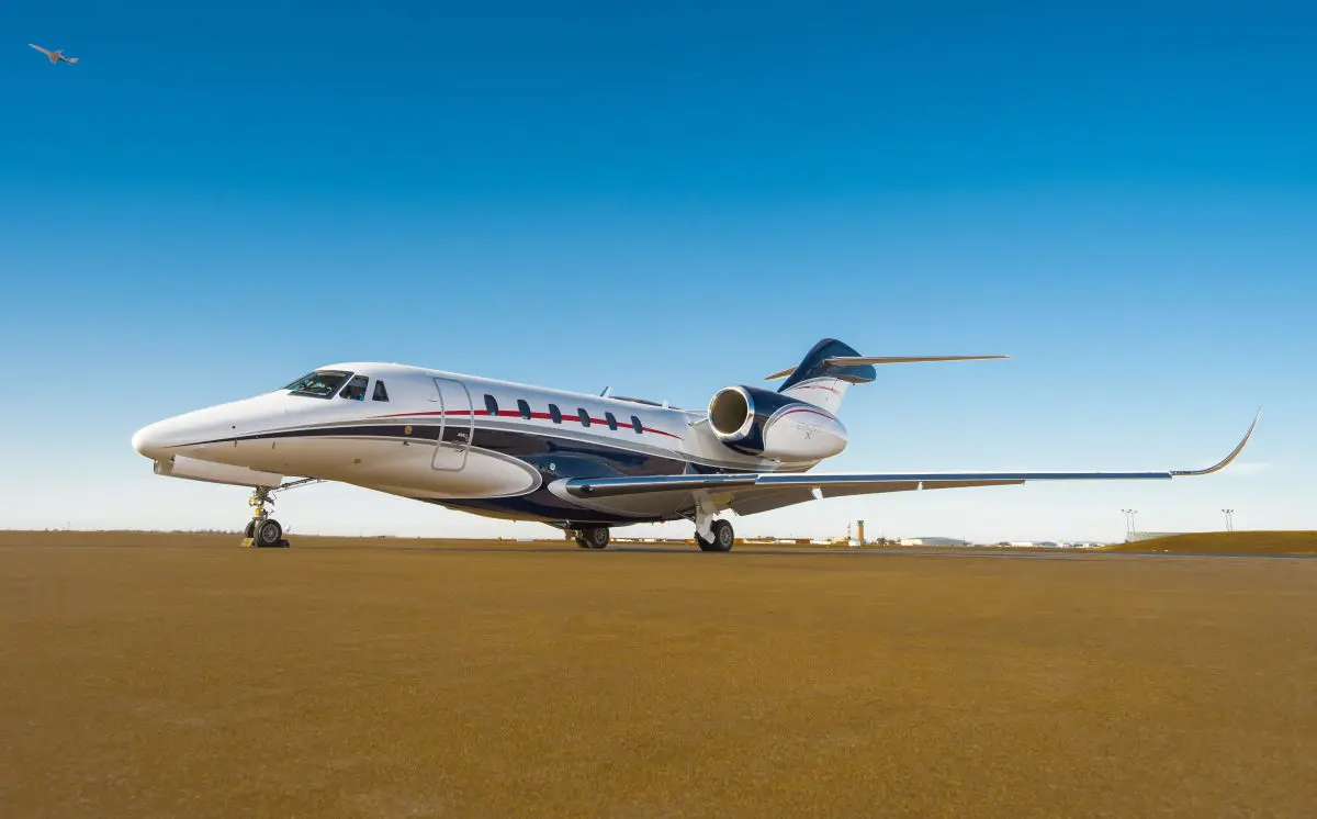 Cessna Citation X OO-PKX operated by ASL Group, exterior