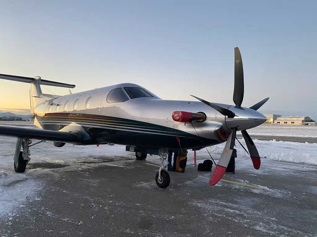 Pilatus PC-12/47 NG OY-FVA operated by Flexflight Group photo 2
