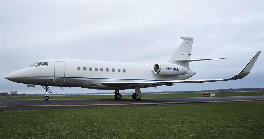 Dassault Falcon 2000LX OY-MGO operated by Air Alsie, exterior