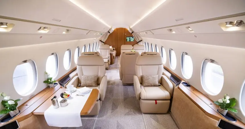 Dassault Falcon 6X OY-NRG operated by Air Alsie, exterior