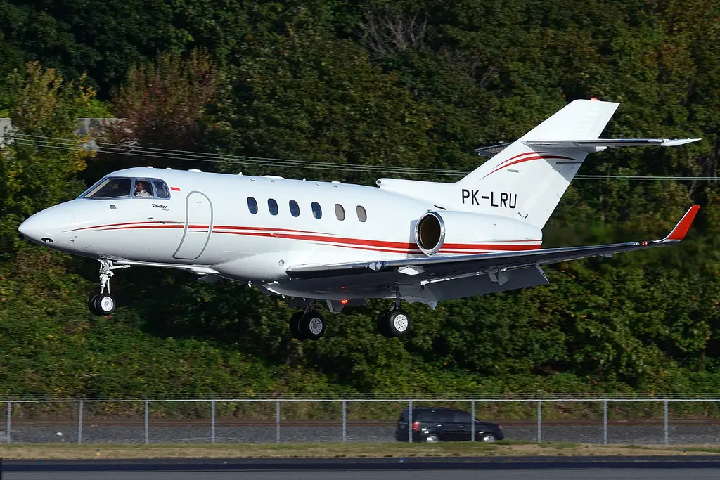Beechcraft Hawker 900XP PK-LRU operated by Lionair Inc., exterior