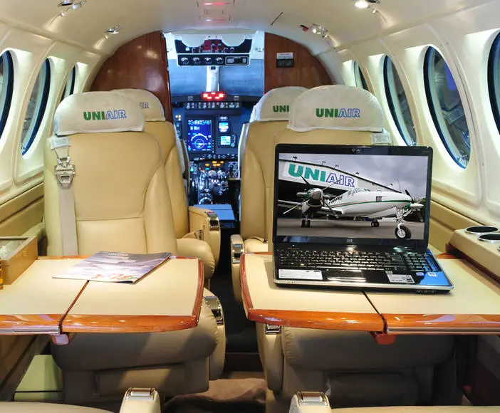 Beechcraft King Air 200 PR-UNI operated by Uniair Taxi Aereo photo 2