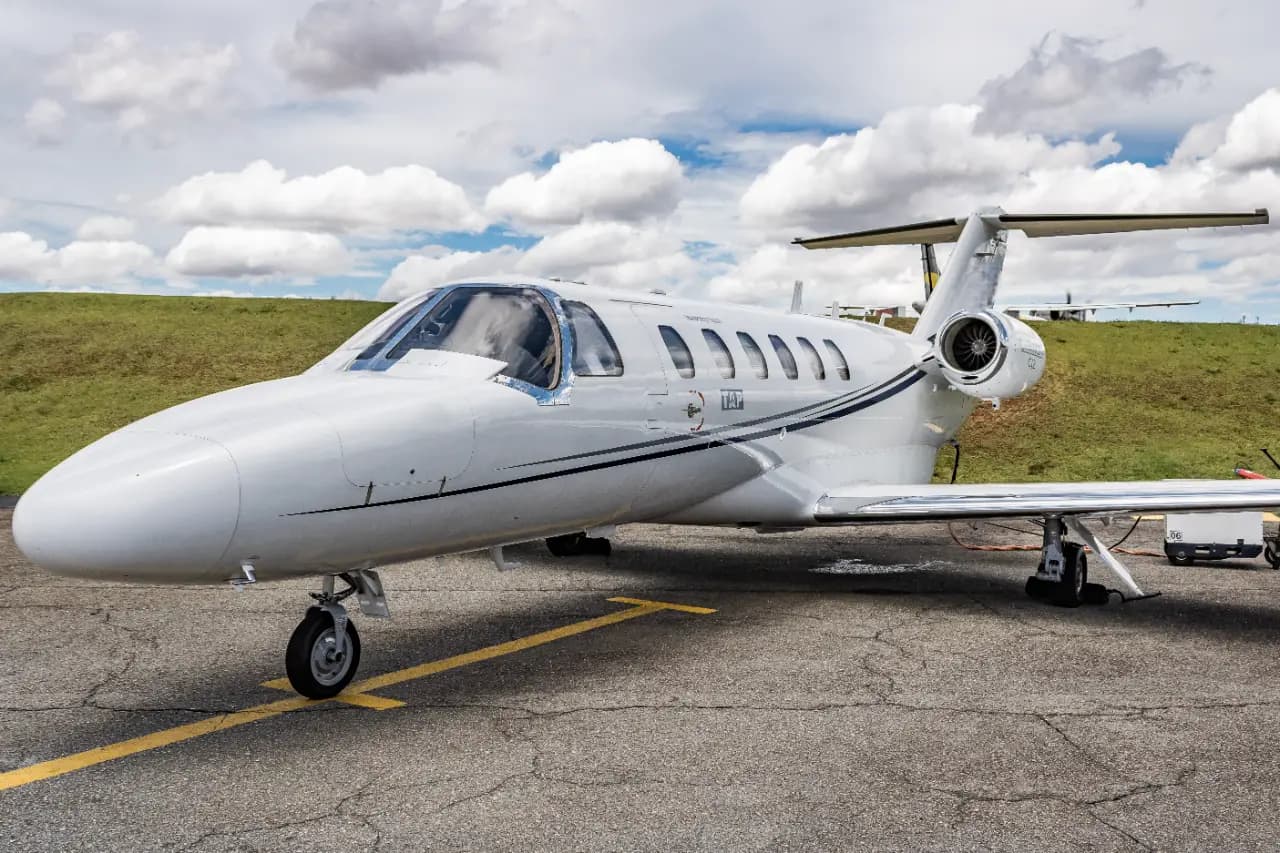 Cessna Citation CJ2 PT-ASX operated by Taxi Aereo Piracicaba, exterior