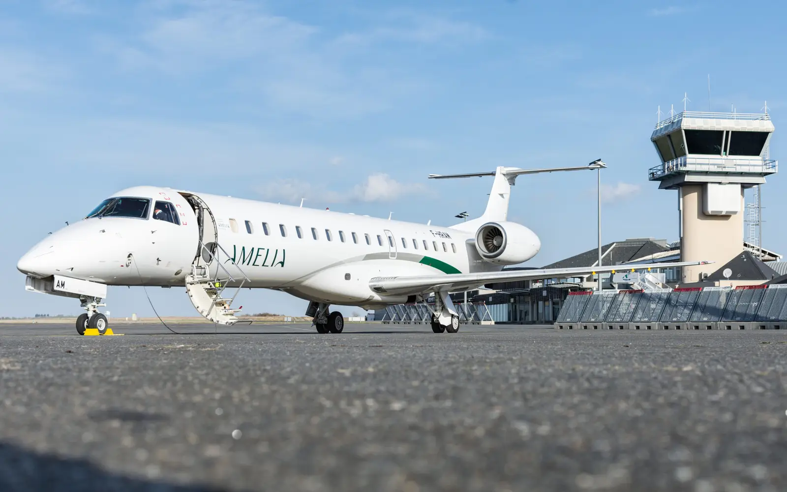 Embraer 145LR S5-ACJ operated by Amelia by Regourd Aviation, exterior