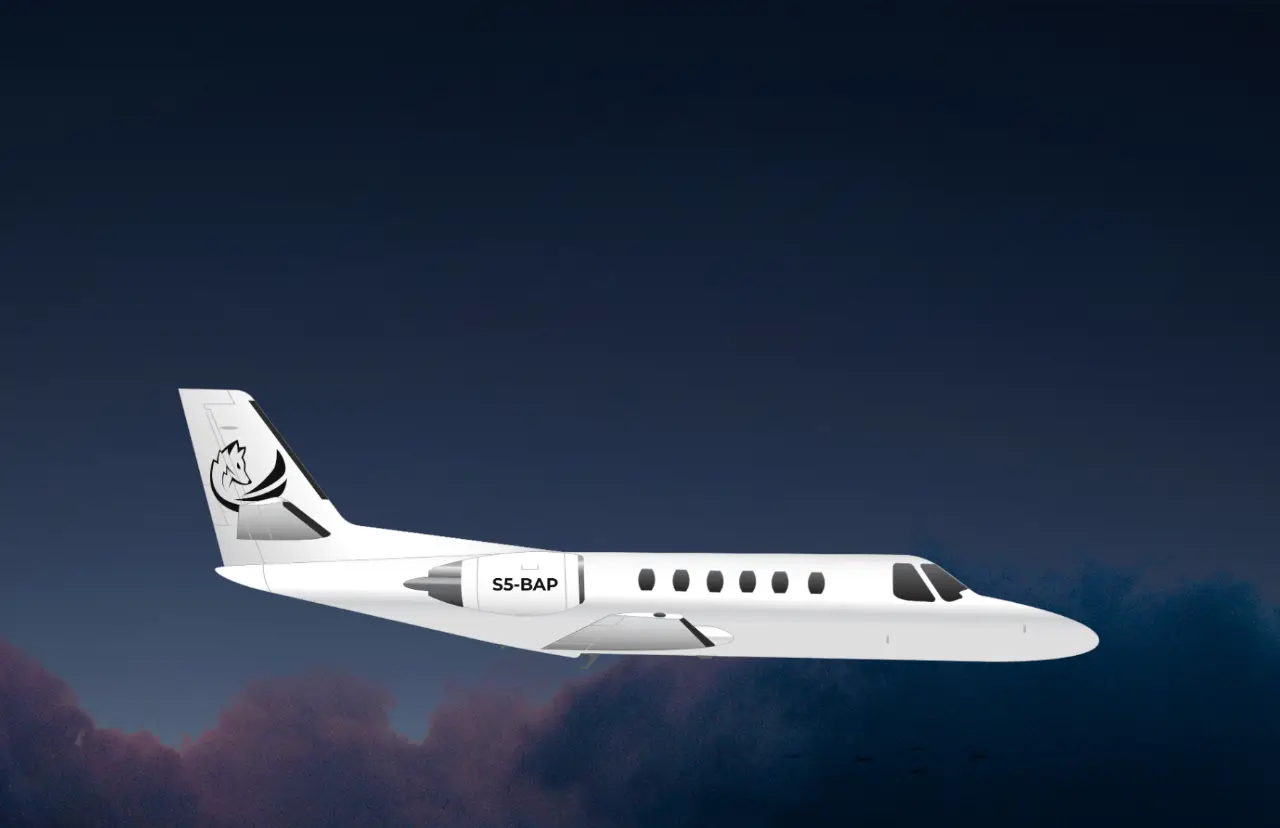 Cessna Citation Bravo S5-BAP operated by Fox Aviation d.o.o, exterior