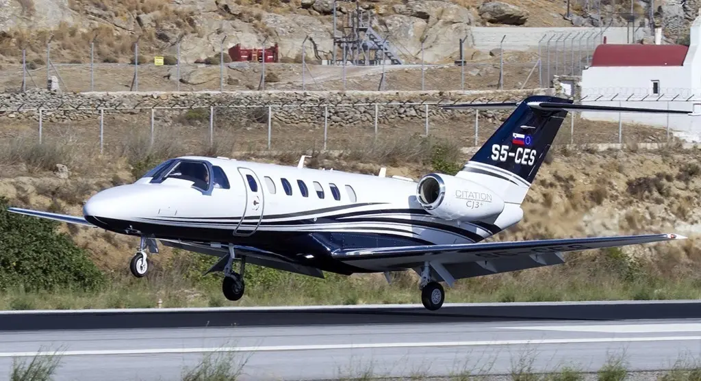 Cessna Citation CJ3+ S5-CES operated by Eagle United, exterior