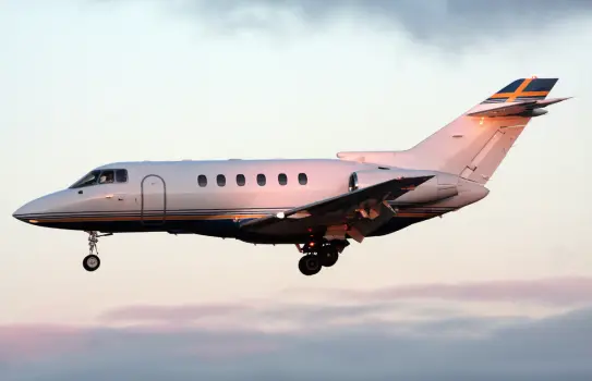 Beechcraft Hawker 800XP SE-RLX operated by Grafair Flight Management photo 4