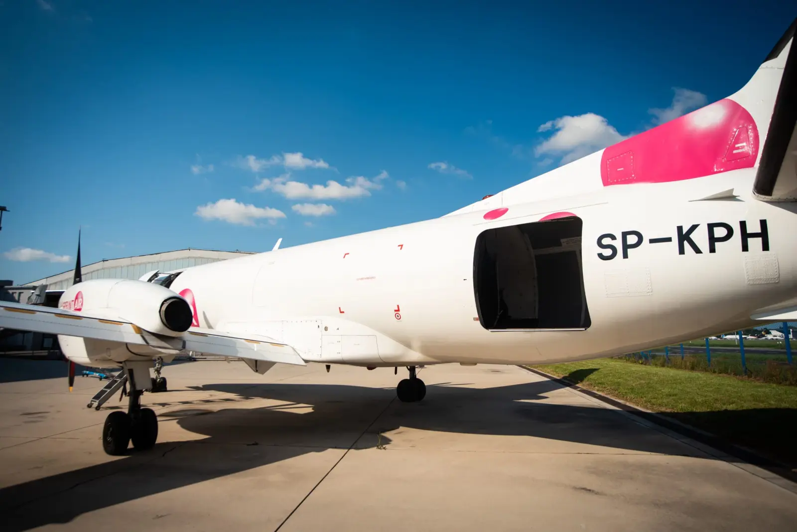 Saab 340A SP-KPH operated by SprintAir S.A., exterior