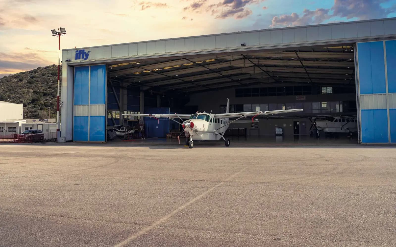 Beechcraft King Air B200GT SX-AQD operated by IFLY S.A., exterior