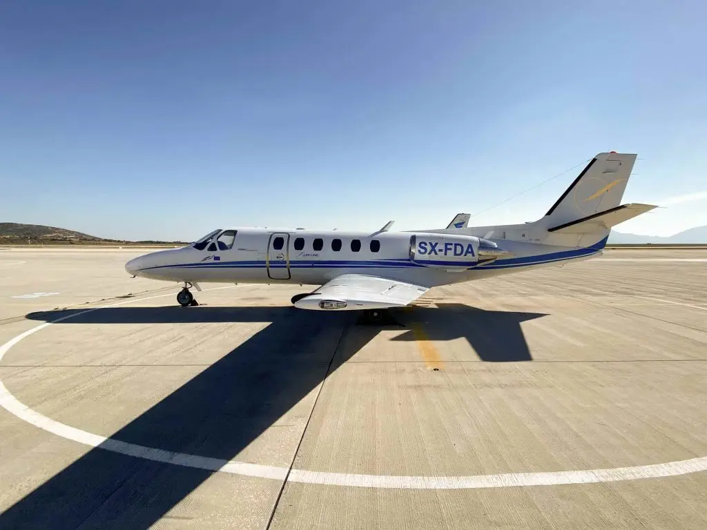 Cessna Citation II SX-FDA operated by Life Line Aviation photo 4