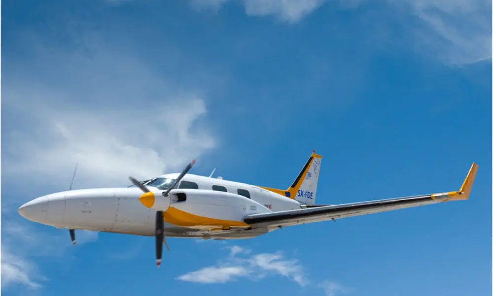 Piper PA-31P SX-FDE operated by Life Line Aviation photo 2