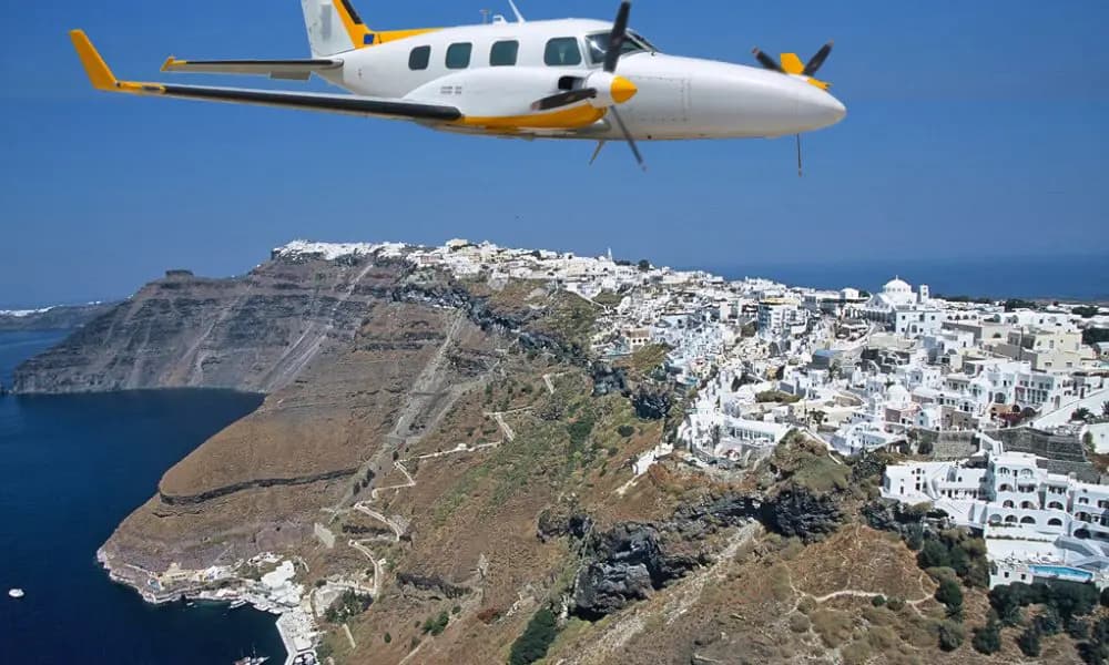 Piper PA-31P SX-FDE operated by Life Line Aviation photo 3