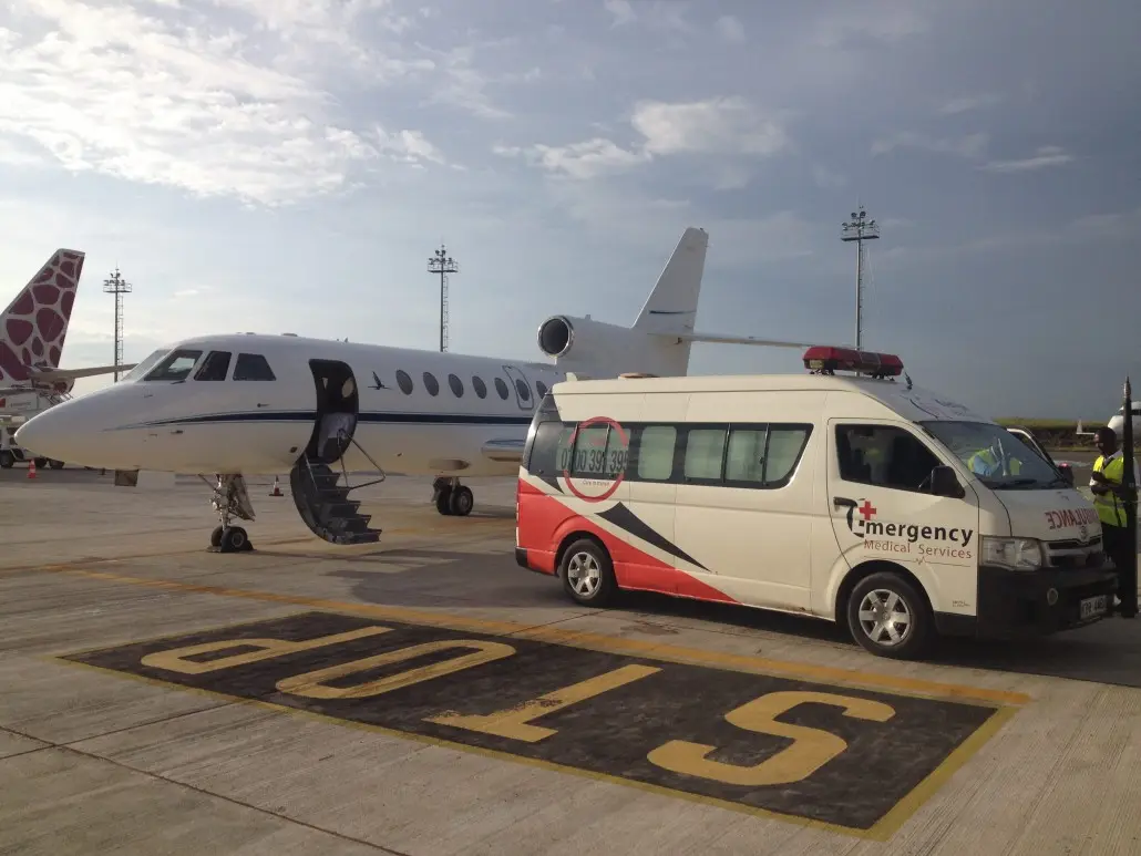 Dassault Falcon 50 T7-AWO operated by Ivory Jet Services, exterior