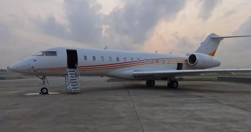Bombardier Global Express XRS T7-JAT operated by Empire Aviation Group photo 4