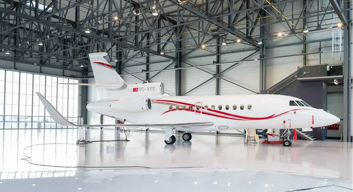 Dassault Falcon 900LX TC-AKE operated by Ak Havacilik, exterior