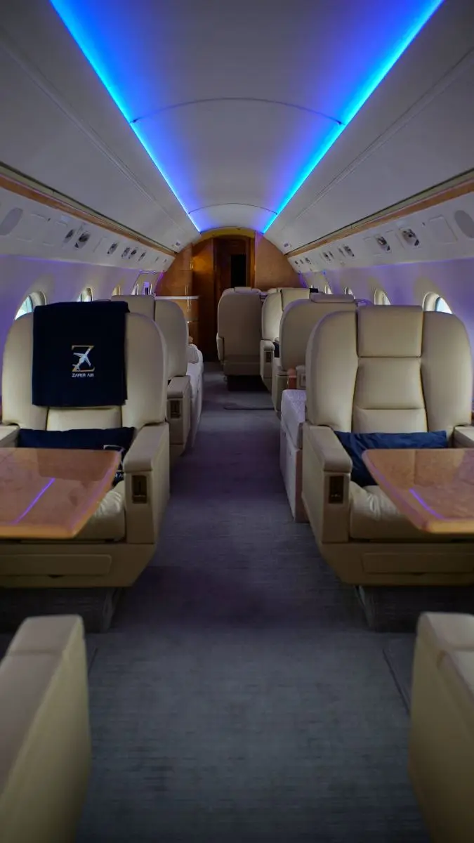 Gulfstream G550 TC-ALG operated by Zafer Air photo 5