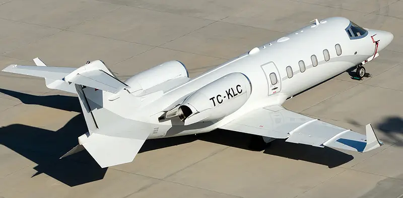 Bombardier Learjet 60XR TC-KLC operated by MC Aviation (MC Havacilik), exterior