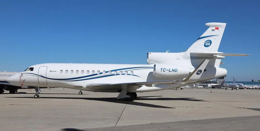 Dassault Falcon 7X TC-LHO operated by Limak Aviation, exterior