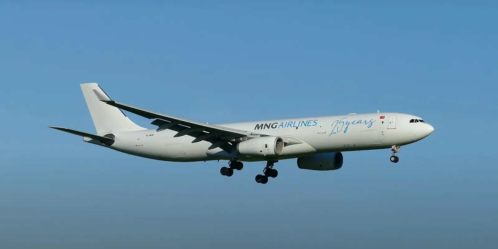 Airbus A330-300 TC-MCM operated by MNG Airlines Cargo, exterior